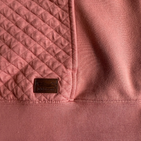 L.L.Bean Women's Quilted Quarter-Zip Pullover size L - Picture 3 of 4